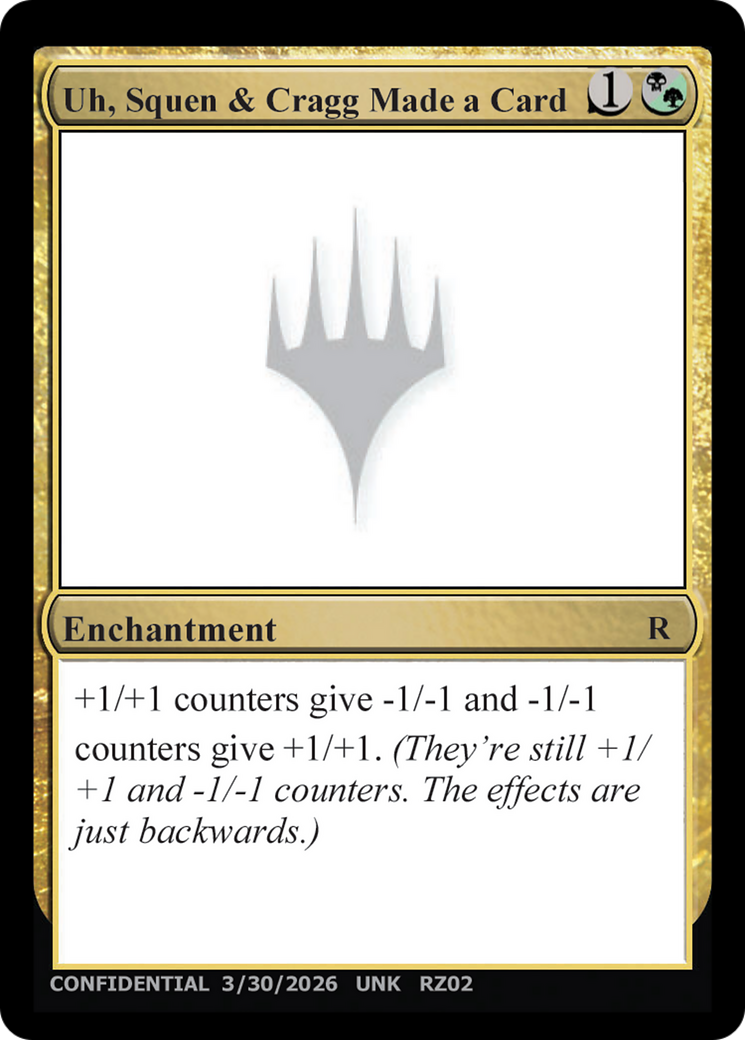 Uh, Squen & Cragg Made a Card [Unknown Event] | Shuffle n Cut Hobbies & Games