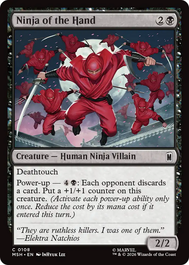 Ninja of the Hand [Marvel Super Heroes] | Shuffle n Cut Hobbies & Games