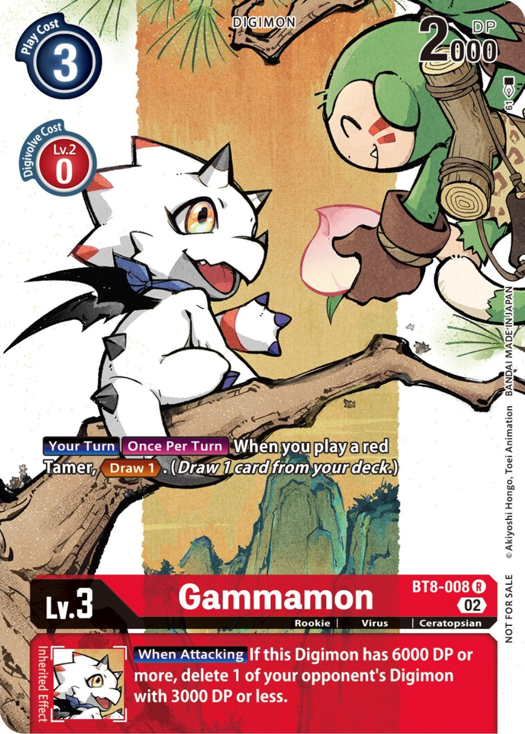 Gammamon [BT8-008] (Digimon Illustration Competition Promotion Pack) [New Awakening Promos] | Shuffle n Cut Hobbies & Games
