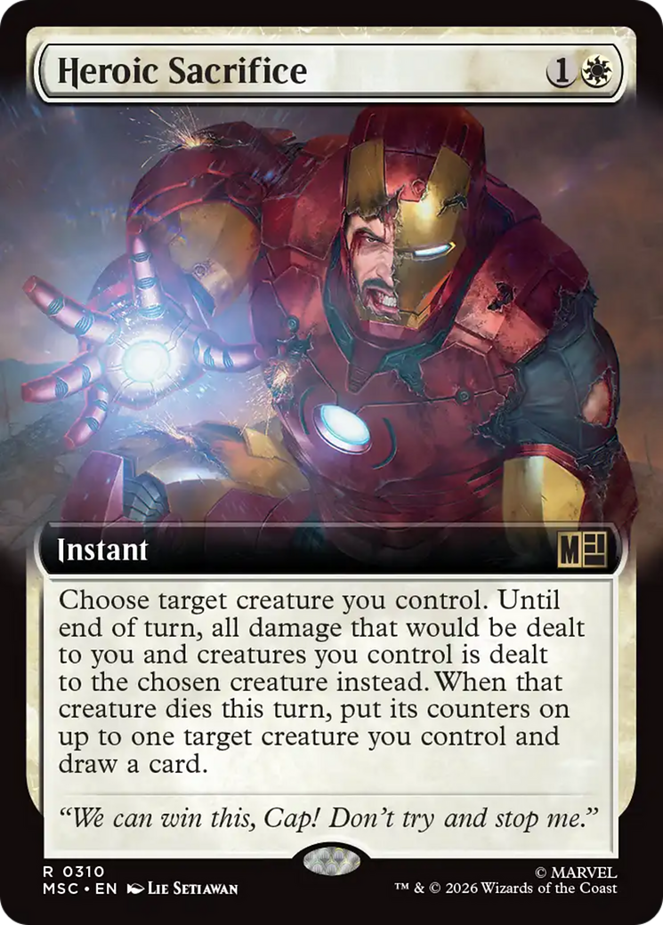Heroic Sacrifice (Extended Art) [Marvel Super Heroes Commander] | Shuffle n Cut Hobbies & Games