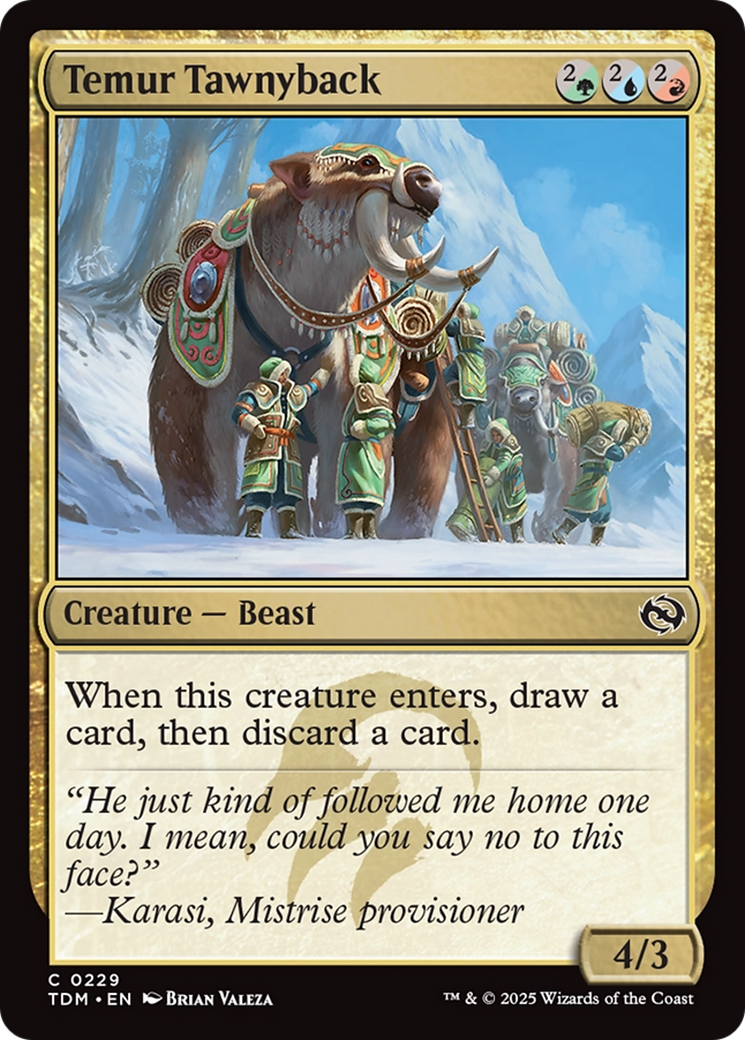 Temur Tawnyback [Tarkir: Dragonstorm] | Shuffle n Cut Hobbies & Games