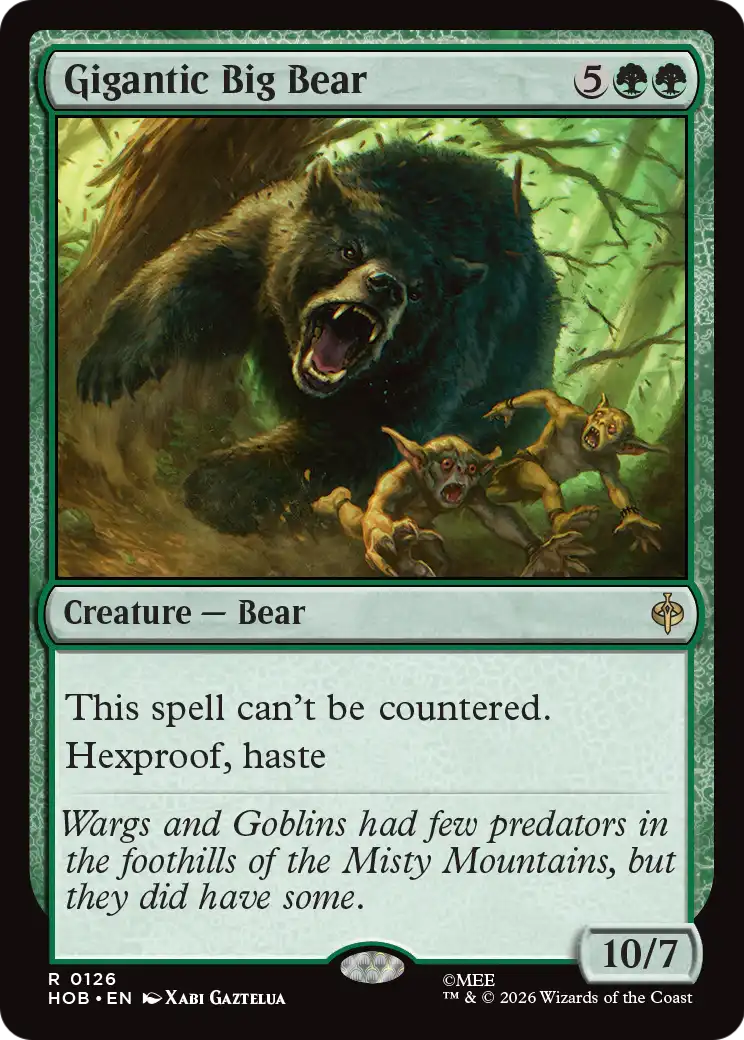 Gigantic Big Bear [The Hobbit] | Shuffle n Cut Hobbies & Games