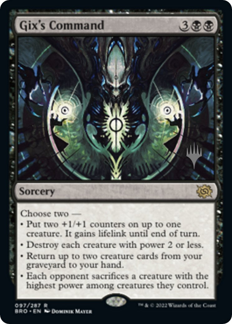 Gix's Command (Promo Pack) [The Brothers' War Promos] | Shuffle n Cut Hobbies & Games