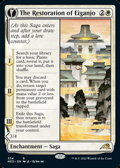 The Restoration of Eiganjo // Architect of Restoration (Showcase Soft Glow) [Kamigawa: Neon Dynasty] | Shuffle n Cut Hobbies & Games