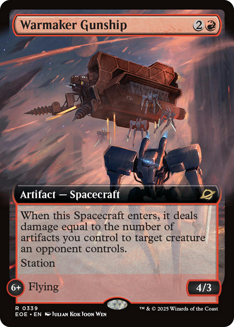 Warmaker Gunship (Extended Art) [Edge of Eternities] | Shuffle n Cut Hobbies & Games