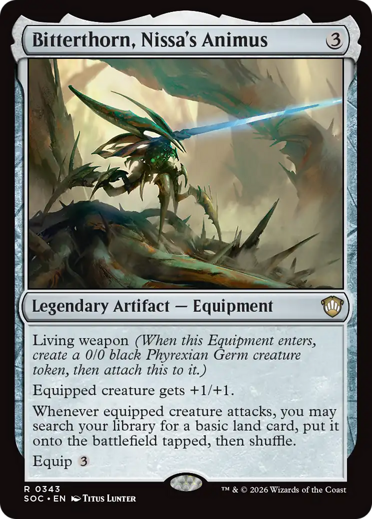 Bitterthorn, Nissa's Animus [Secrets of Strixhaven Commander] | Shuffle n Cut Hobbies & Games