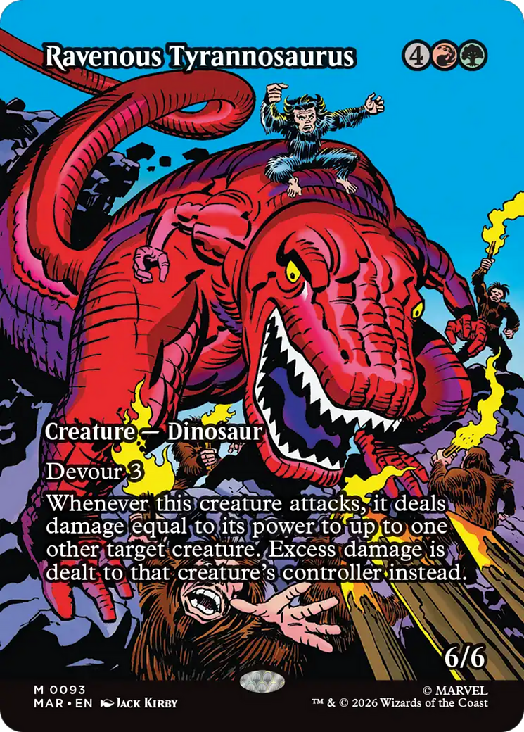 Ravenous Tyrannosaurus (Borderless) [Marvel Universe: Eternal-Legal] | Shuffle n Cut Hobbies & Games