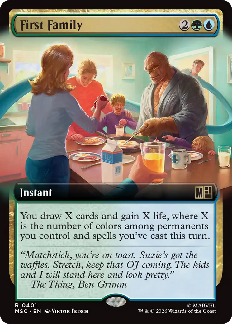 First Family (Extended Art) [Marvel Super Heroes Commander] | Shuffle n Cut Hobbies & Games