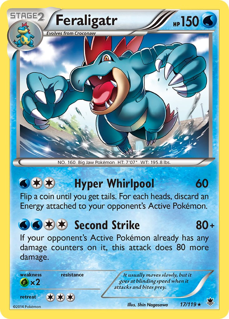 Feraligatr (17/119) (Cosmos Holo) (Blister Exclusive) [XY: Phantom Forces] | Shuffle n Cut Hobbies & Games