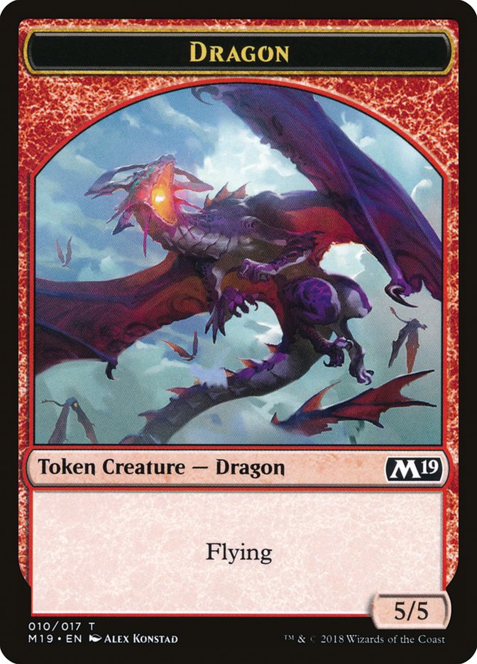 Dragon Token (010/017) [Core Set 2019 Tokens] | Shuffle n Cut Hobbies & Games