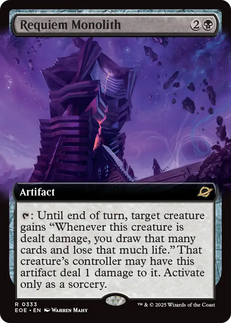 Requiem Monolith (Extended Art) [Edge of Eternities] | Shuffle n Cut Hobbies & Games