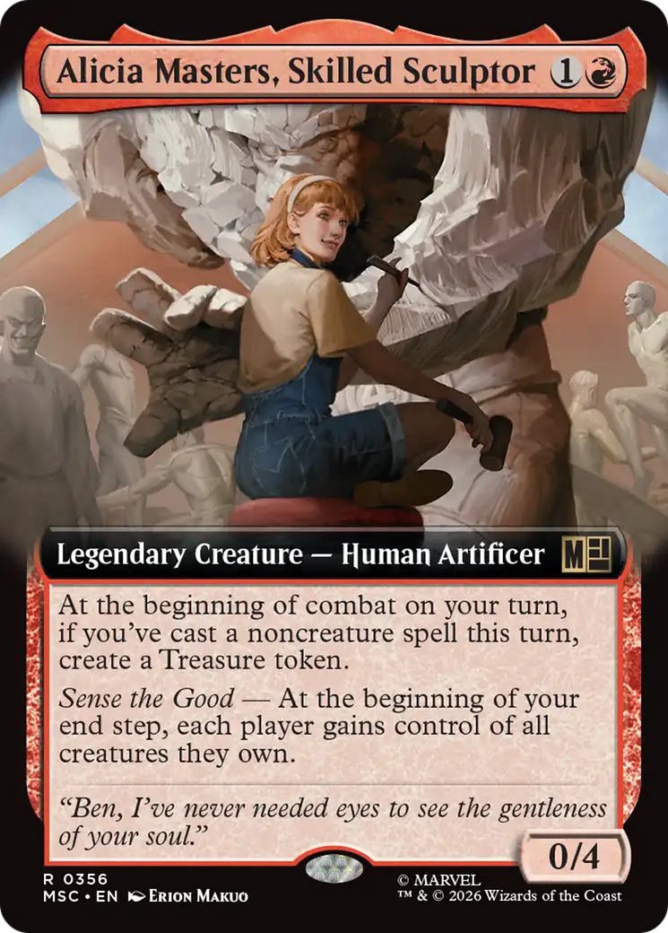 Alicia Masters, Skilled Sculptor (Extended Art) [Marvel Super Heroes Commander] | Shuffle n Cut Hobbies & Games
