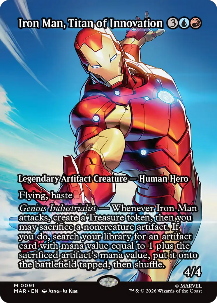 Iron Man, Titan of Innovation (Borderless) [Marvel Universe: Eternal-Legal] | Shuffle n Cut Hobbies & Games