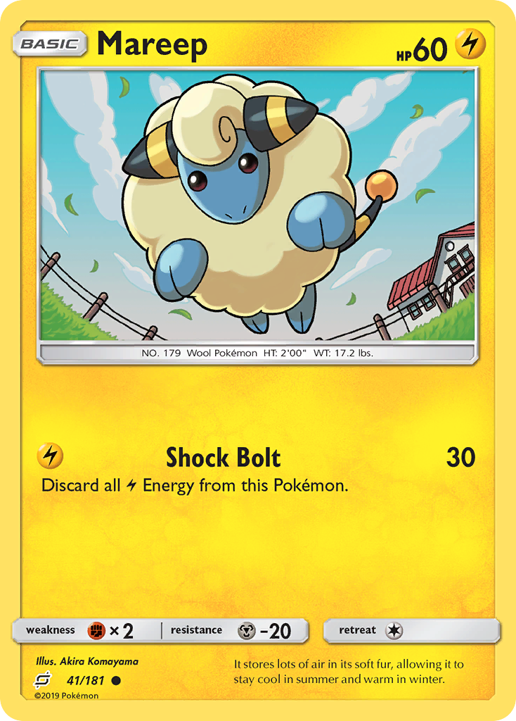 Mareep (41/181) [Sun & Moon: Team Up] | Shuffle n Cut Hobbies & Games