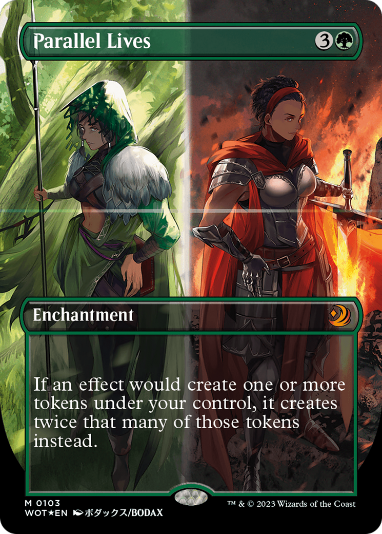 Parallel Lives (Anime Borderless) (Confetti Foil) [Wilds of Eldraine: Enchanting Tales] | Shuffle n Cut Hobbies & Games
