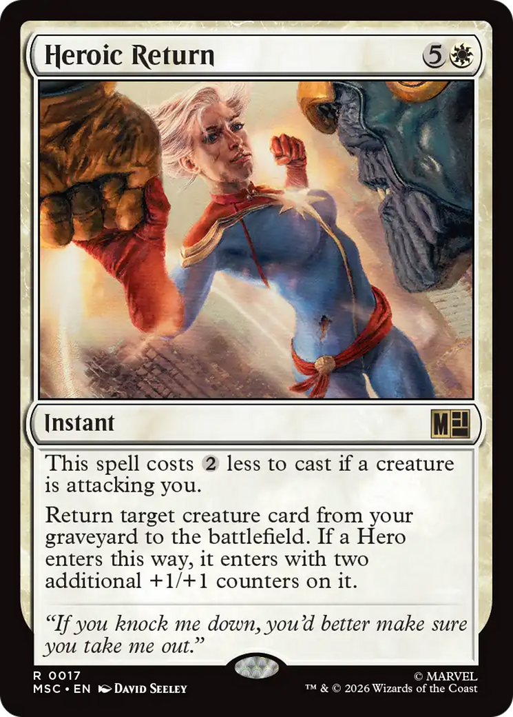 Heroic Return [Marvel Super Heroes Commander] | Shuffle n Cut Hobbies & Games
