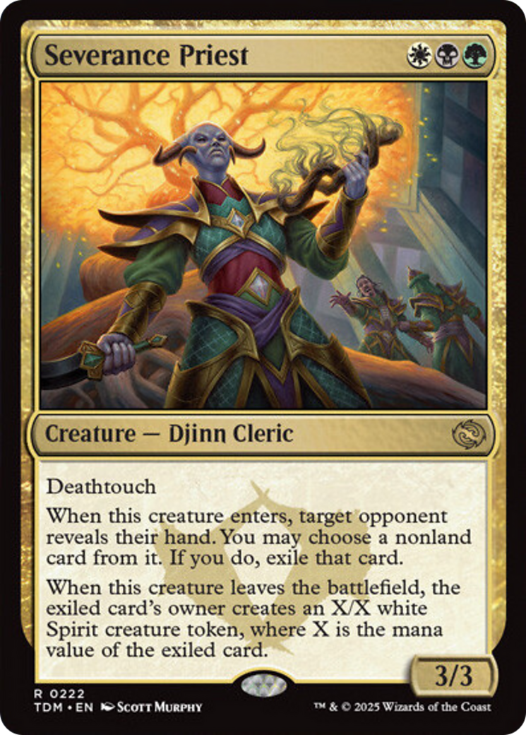 Severance Priest [Tarkir: Dragonstorm] | Shuffle n Cut Hobbies & Games