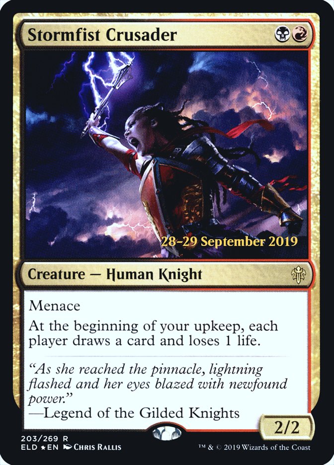 Stormfist Crusader [Throne of Eldraine Prerelease Promos] | Shuffle n Cut Hobbies & Games
