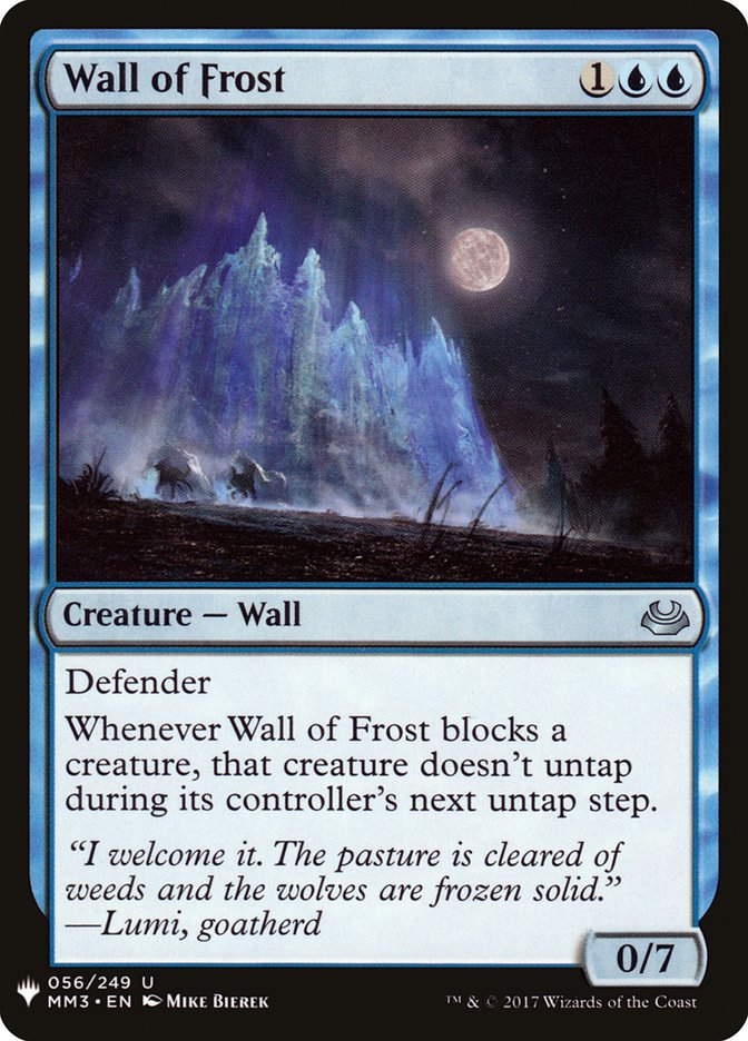 Wall of Frost [Mystery Booster] | Shuffle n Cut Hobbies & Games