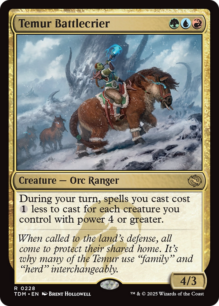 Temur Battlecrier [Tarkir: Dragonstorm] | Shuffle n Cut Hobbies & Games