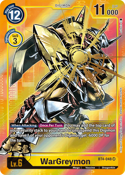WarGreymon [BT4-048] (Alternate Art) [Great Legend] | Shuffle n Cut Hobbies & Games