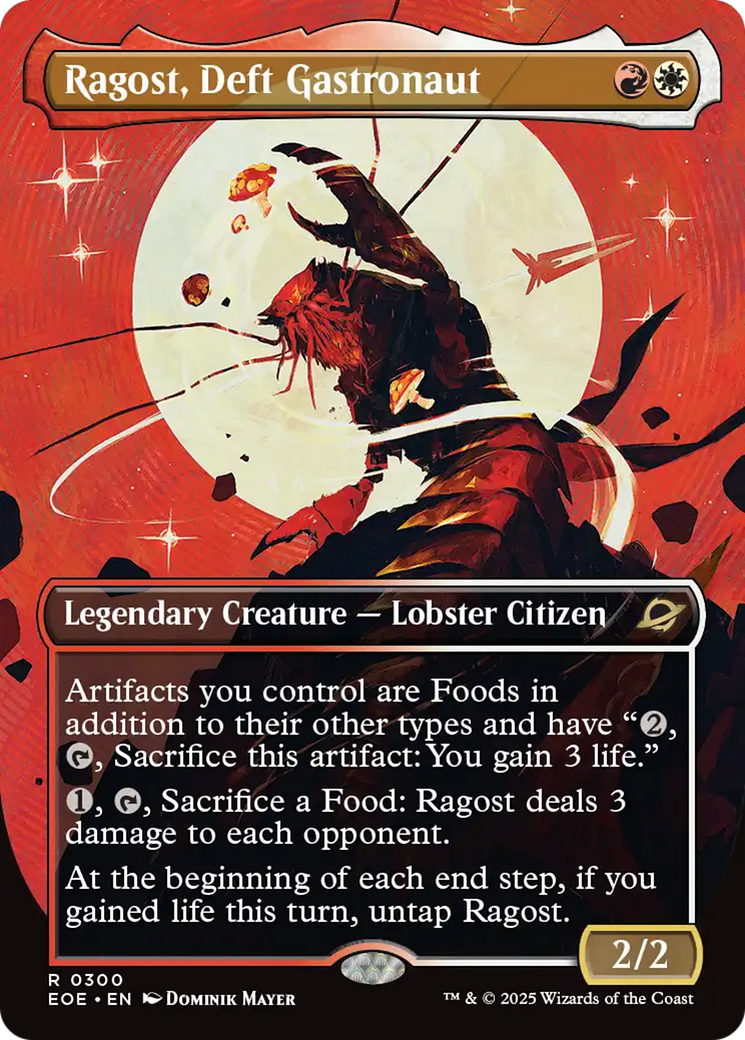 Ragost, Deft Gastronaut (Borderless) [Edge of Eternities] | Shuffle n Cut Hobbies & Games