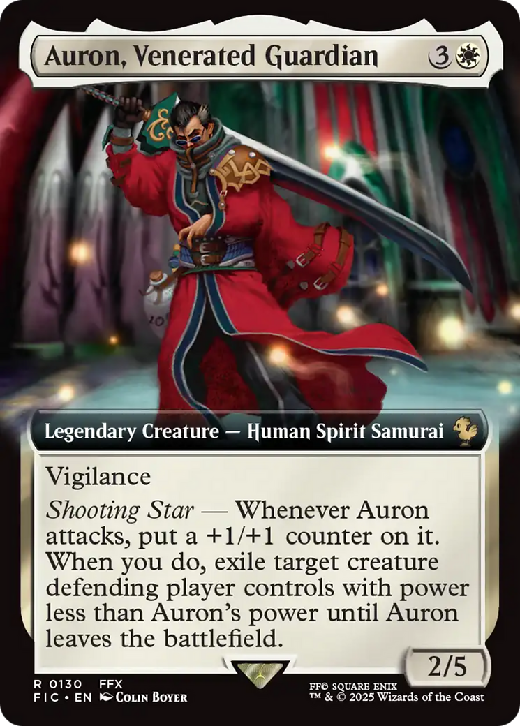 Auron, Venerated Guardian (Extended Art) [FINAL FANTASY Commander] | Shuffle n Cut Hobbies & Games