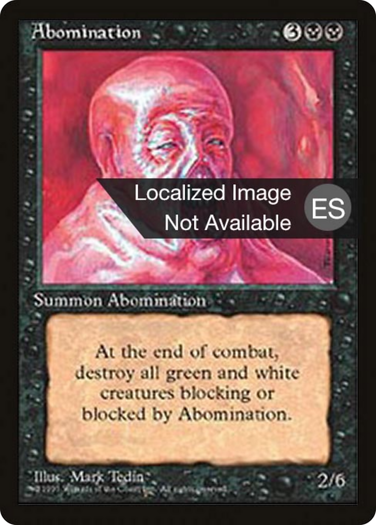 Abomination [Fourth Edition Foreign Black Border] | Shuffle n Cut Hobbies & Games