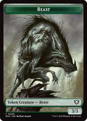 Clue // Beast (0005) Double-Sided Token [Edge of Eternities Commander Tokens] | Shuffle n Cut Hobbies & Games