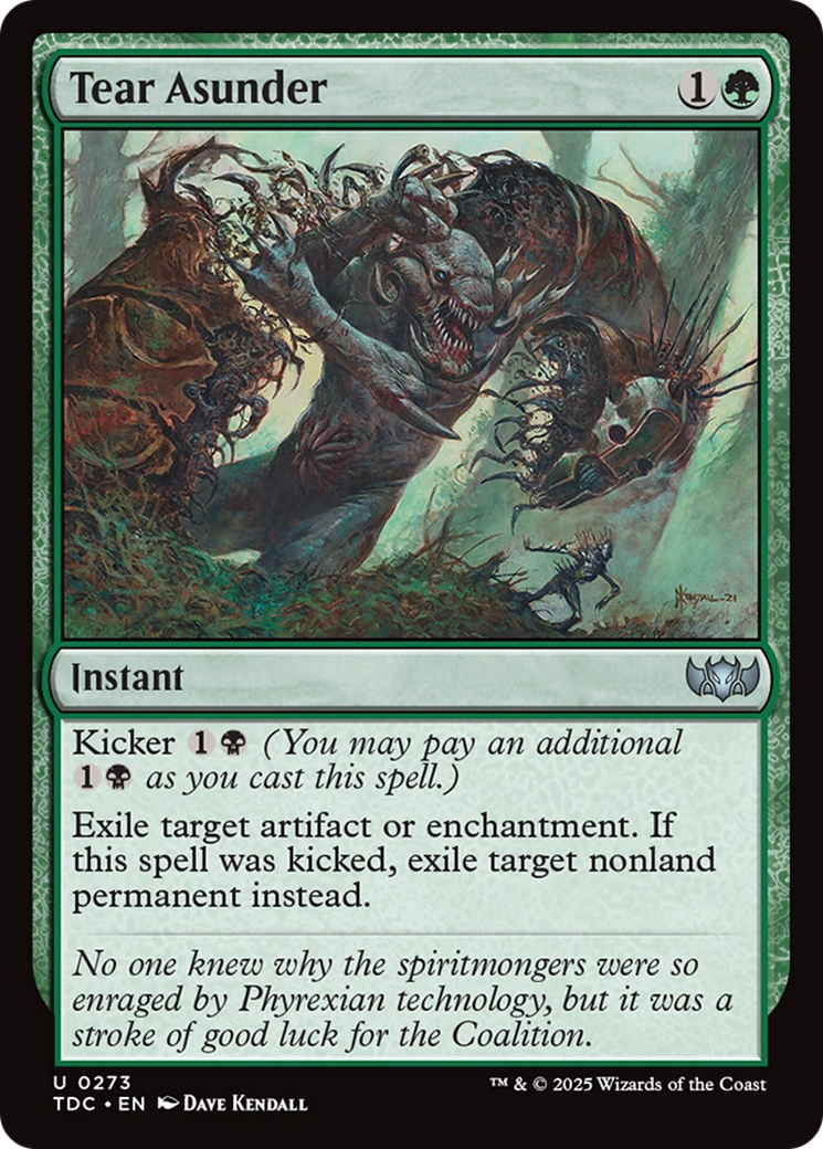 Tear Asunder [Tarkir: Dragonstorm Commander] | Shuffle n Cut Hobbies & Games
