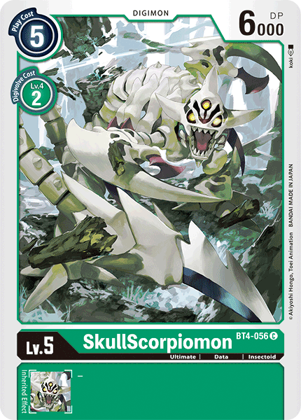 SkullScorpiomon [BT4-056] [Great Legend] | Shuffle n Cut Hobbies & Games
