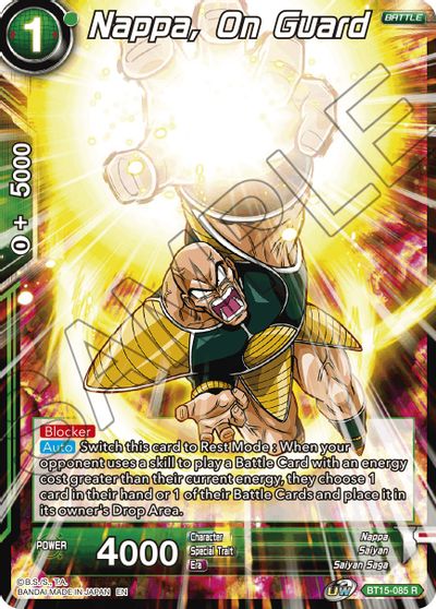 Nappa, on Guard (BT15-085) [Saiyan Showdown] | Shuffle n Cut Hobbies & Games