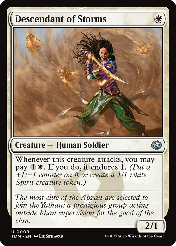 Descendant of Storms [Tarkir: Dragonstorm] | Shuffle n Cut Hobbies & Games