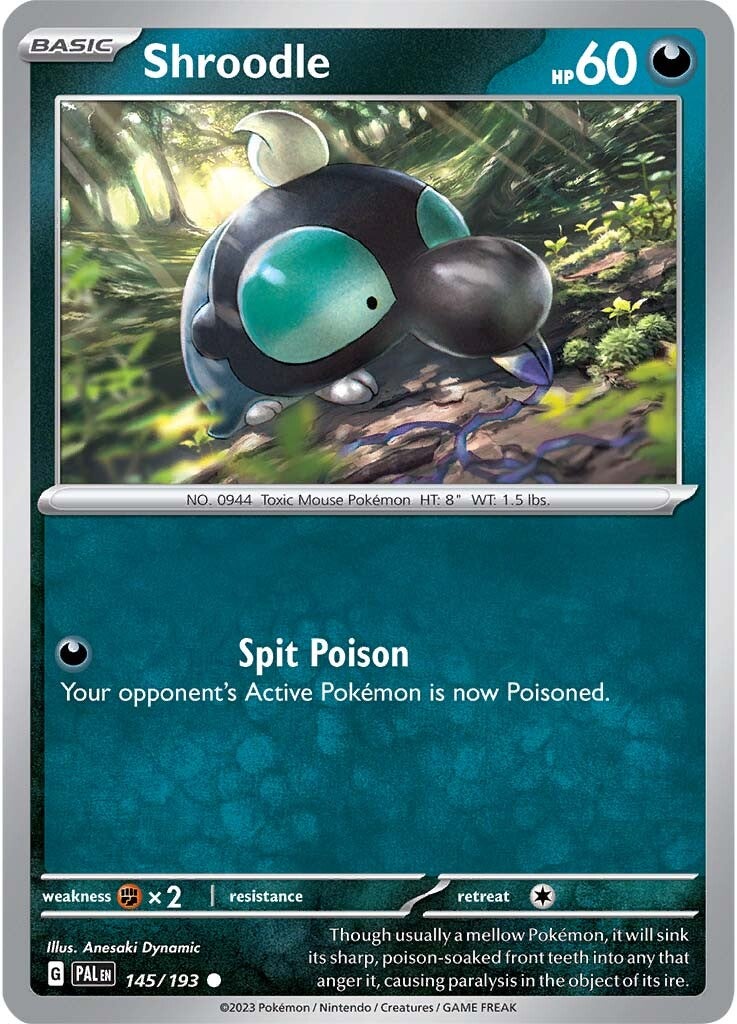 Shroodle (145/193) [Scarlet & Violet: Paldea Evolved] | Shuffle n Cut Hobbies & Games