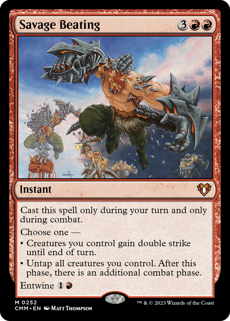 Savage Beating [Commander Masters] | Shuffle n Cut Hobbies & Games