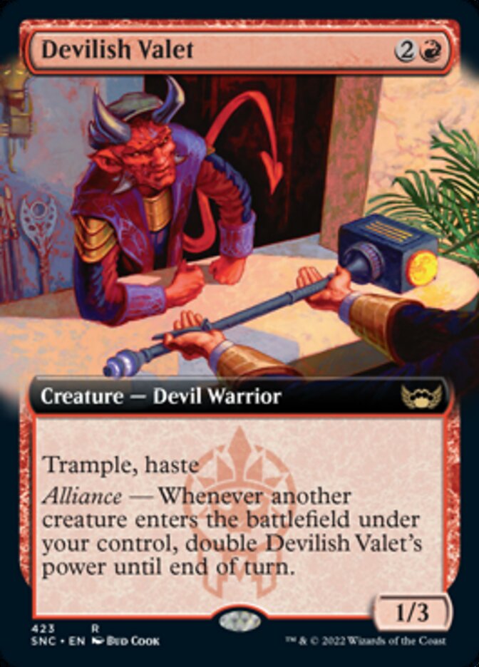 Devilish Valet (Extended Art) [Streets of New Capenna] | Shuffle n Cut Hobbies & Games