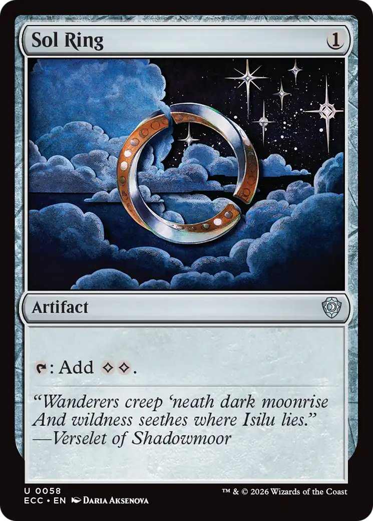 Sol Ring (0058) [Lorwyn Eclipsed Commander] | Shuffle n Cut Hobbies & Games