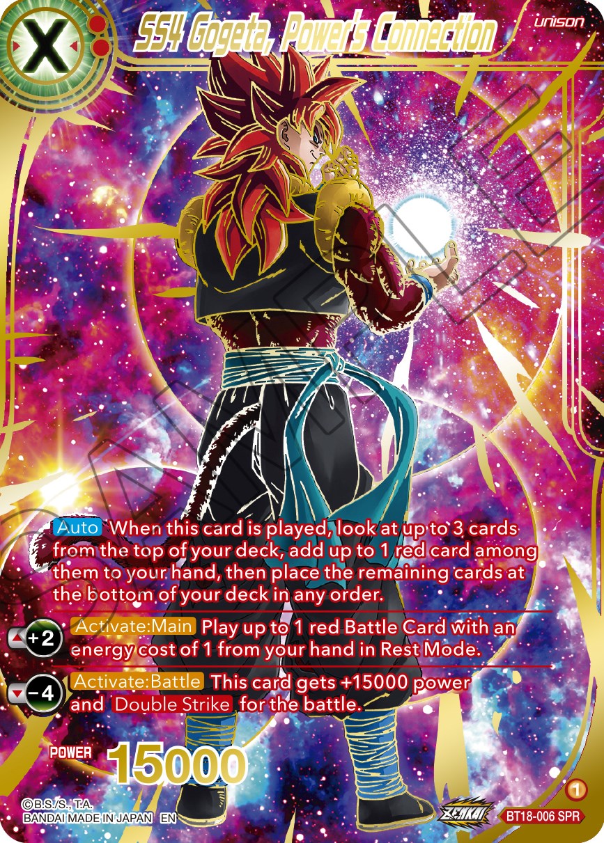 SS4 Gogeta, Power's Connection (SPR) (BT18-006) [Dawn of the Z-Legends] | Shuffle n Cut Hobbies & Games