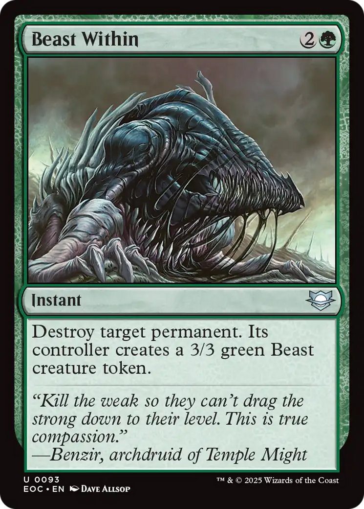 Beast Within [Edge of Eternities Commander] | Shuffle n Cut Hobbies & Games