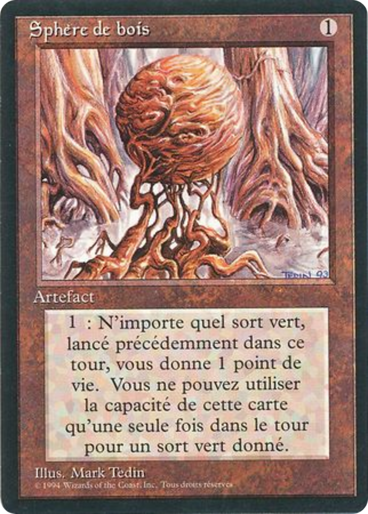 Wooden Sphere [Foreign Black Border] | Shuffle n Cut Hobbies & Games