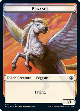 Pegasus // Faerie Double-Sided Token [Starter Commander Decks] | Shuffle n Cut Hobbies & Games