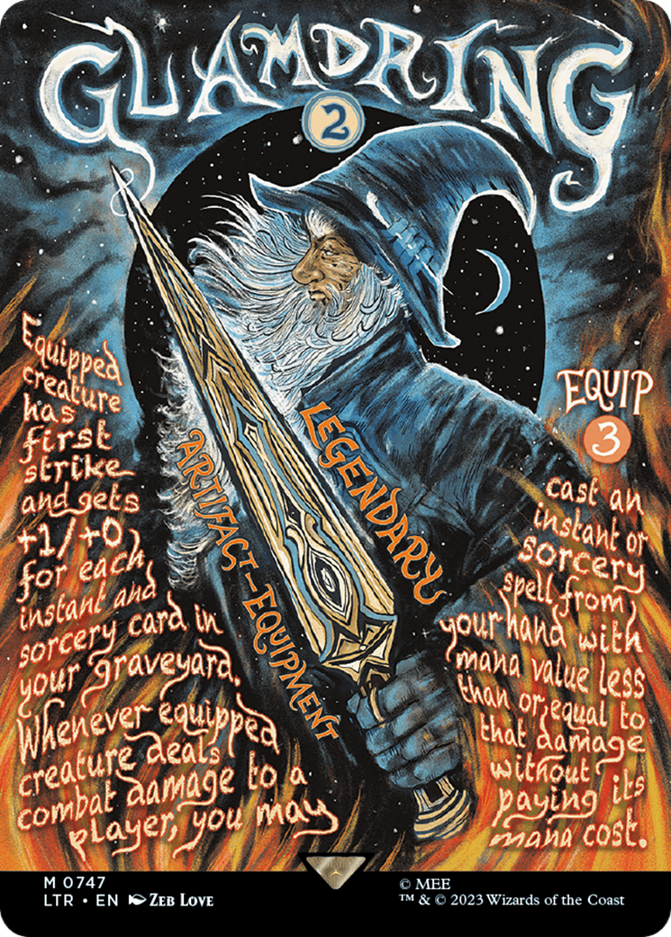 Glamdring (Borderless Poster) [The Lord of the Rings: Tales of Middle-Earth] | Shuffle n Cut Hobbies & Games