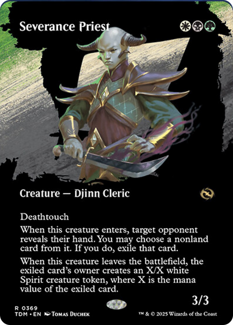 Severance Priest (Borderless) [Tarkir: Dragonstorm] | Shuffle n Cut Hobbies & Games