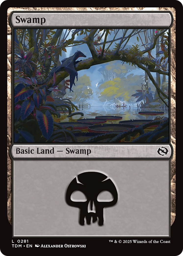 Swamp (0281) [Tarkir: Dragonstorm] | Shuffle n Cut Hobbies & Games