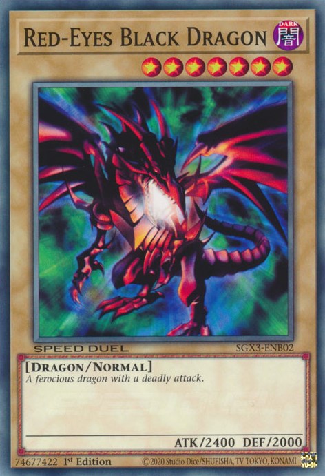 Red-Eyes Black Dragon [SGX3-ENB02] Common | Shuffle n Cut Hobbies & Games