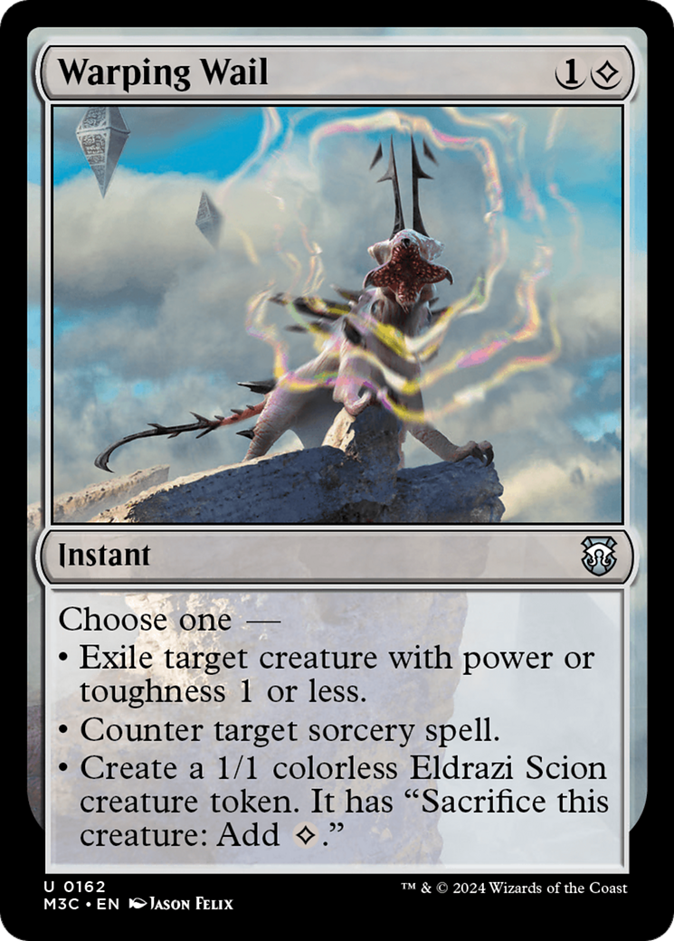 Warping Wail (Ripple Foil) [Modern Horizons 3 Commander] | Shuffle n Cut Hobbies & Games