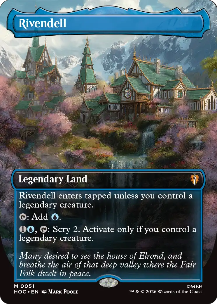 Rivendell (Borderless) [The Hobbit: Eternal-Legal] | Shuffle n Cut Hobbies & Games