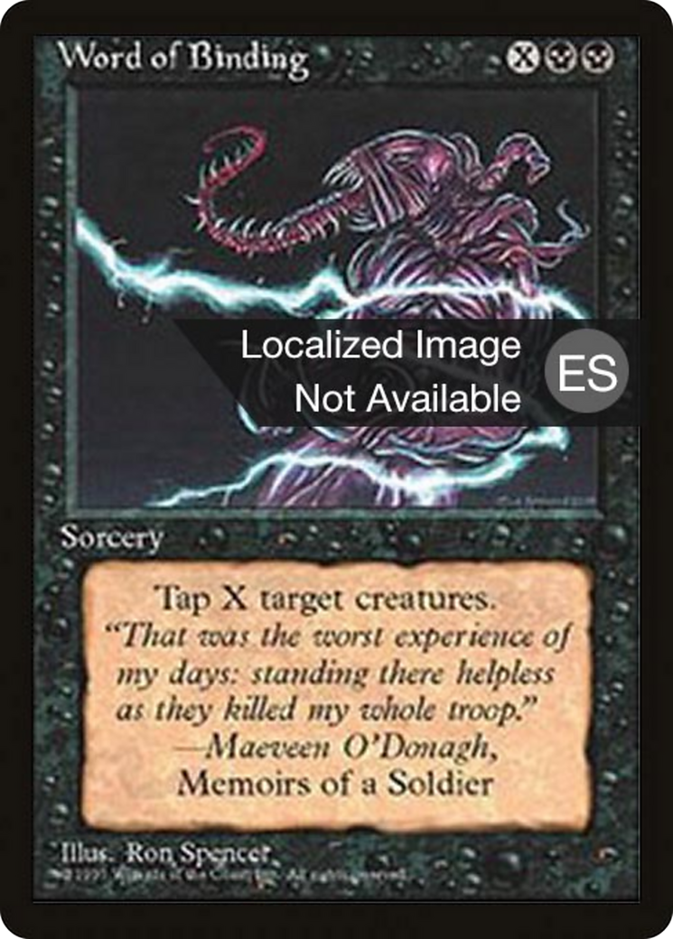 Word of Binding [Fourth Edition Foreign Black Border] | Shuffle n Cut Hobbies & Games