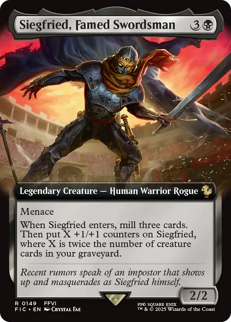 Siegfried, Famed Swordsman (Extended Art) [FINAL FANTASY Commander] | Shuffle n Cut Hobbies & Games