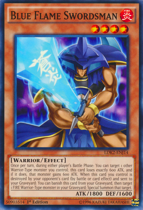 Blue Flame Swordsman [LDK2-ENJ14] Common | Shuffle n Cut Hobbies & Games